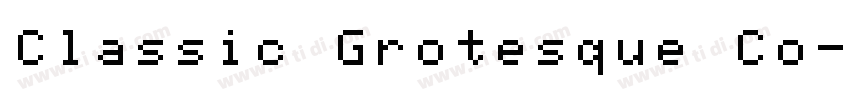 Classic Grotesque Co字体转换